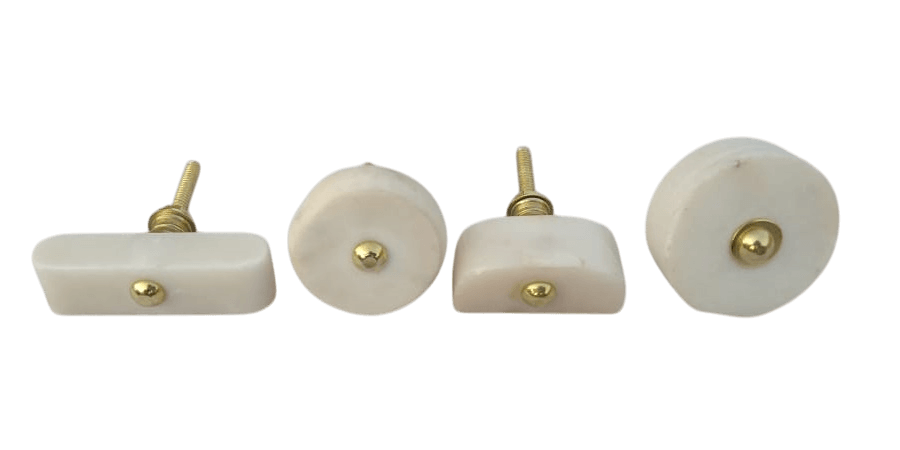 IRON & MARBLE KNOB (POLISH)